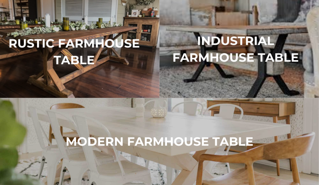 Farmhouse Table Styles